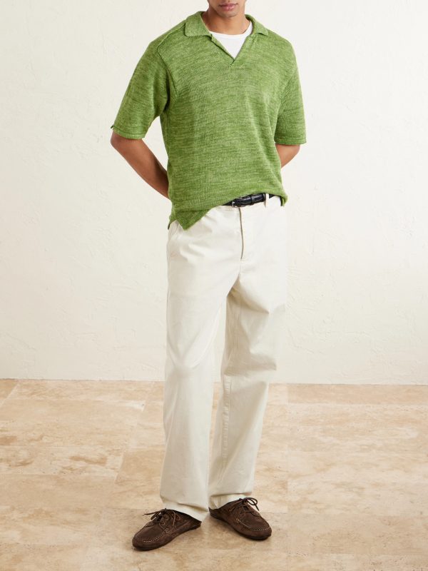 Linen Polo Shirt - OU