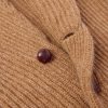 Slim-Fit Shawl-Collar Ribbed Wool Cardigan - CU Slim-Fit Shawl-Collar Ribbed Wool Cardigan - CU