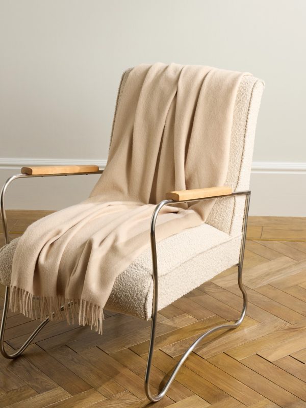 Maria Fringed Baby Alpaca Throw