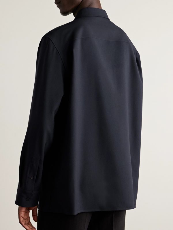 Beto Wool-Gabardine Shirt - BK Beto Wool-Gabardine Shirt - BK