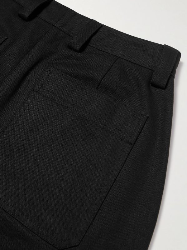 + Aaron Levine Denver Tapered Cotton-Canvas Trousers - CU + Aaron Levine Denver Tapered Cotton-Canvas Trousers - CU