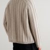 + Aaron Levine Sussex Cable-Knit Virgin Wool Sweater - BK
