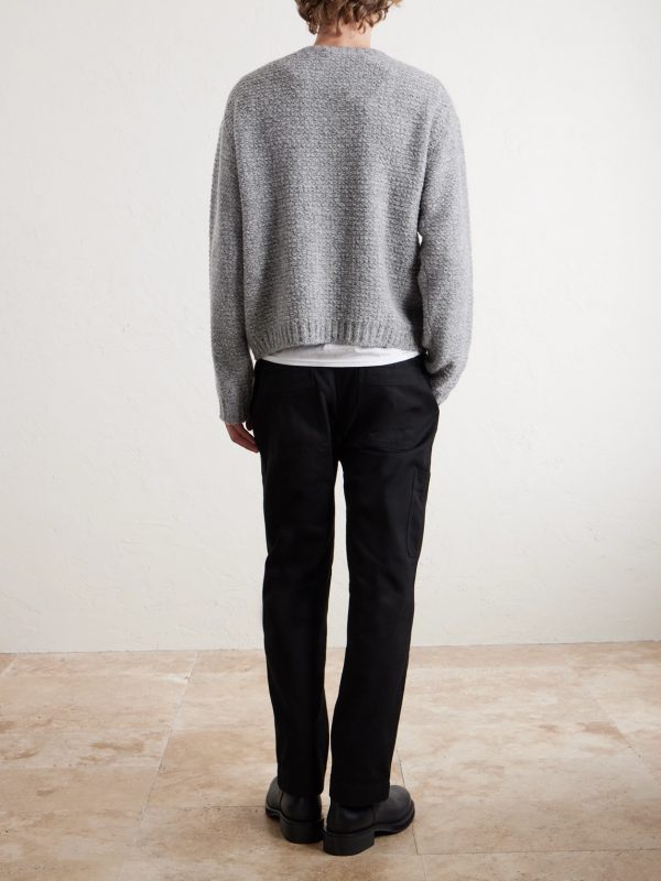 + Aaron Levine Camden Wool-Blend Bouclé Sweater - BK