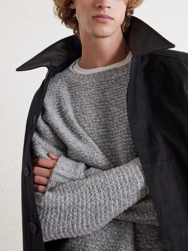 + Aaron Levine Camden Wool-Blend Bouclé Sweater - CU