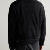 + Aaron Levine Boston Suede Trucker Jacket - BK + Aaron Levine Boston Suede Trucker Jacket - BK