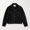 + Aaron Levine Boston Suede Trucker Jacket + Aaron Levine Boston Suede Trucker Jacket