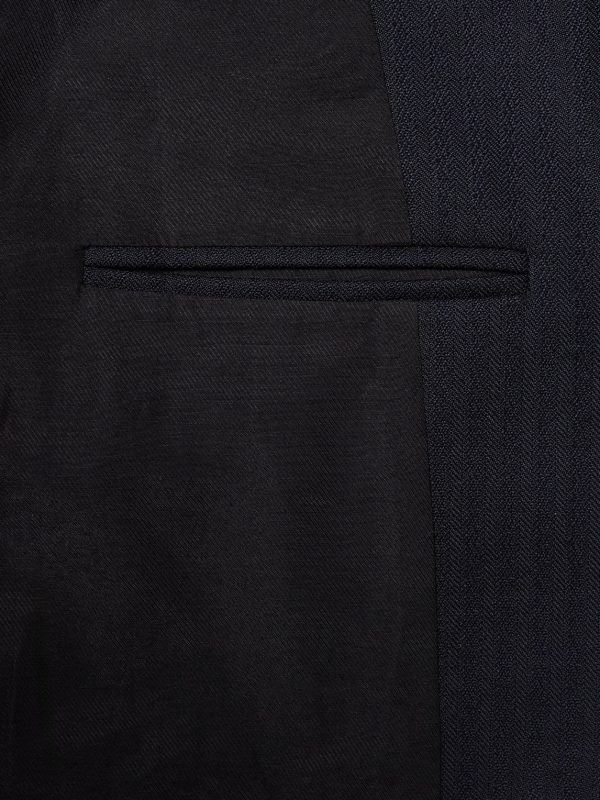 + Aaron Levine Burlington Slim-Fit Herringbone Wool Suit Jacket - E1 + Aaron Levine Burlington Slim-Fit Herringbone Wool Suit Jacket - E1