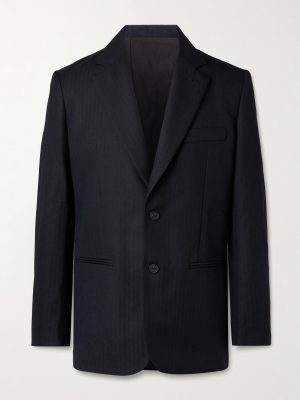 + Aaron Levine Burlington Slim-Fit Herringbone Wool Suit Jacket + Aaron Levine Burlington Slim-Fit Herringbone Wool Suit Jacket