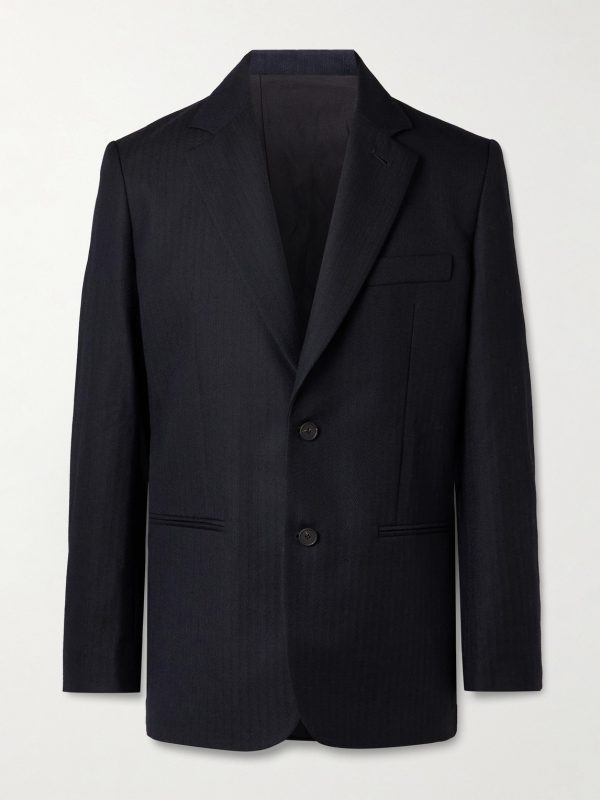 + Aaron Levine Burlington Slim-Fit Herringbone Wool Suit Jacket + Aaron Levine Burlington Slim-Fit Herringbone Wool Suit Jacket