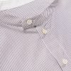 + Aaron Levine Nick Grandad-Collar Striped Cotton Shirt - CU