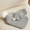 Wool and Cashmere-Blend Hot Water Bottle Cover and Eye Mask Set Wool and Cashmere-Blend Hot Water Bottle Cover and Eye Mask Set