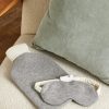 Wool and Cashmere-Blend Hot Water Bottle Cover and Eye Mask Set - OU Wool and Cashmere-Blend Hot Water Bottle Cover and Eye Mask Set - OU