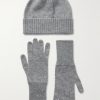 Cashmere Scarf, Beanie and Gloves Set - E1 Cashmere Scarf, Beanie and Gloves Set - E1