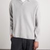Cotton-Chenille Polo Sweater - FR Cotton-Chenille Polo Sweater - FR