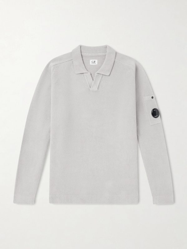 Cotton-Chenille Polo Sweater Cotton-Chenille Polo Sweater