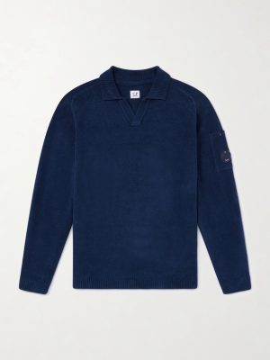 Cotton-Chenille Polo Sweater Cotton-Chenille Polo Sweater