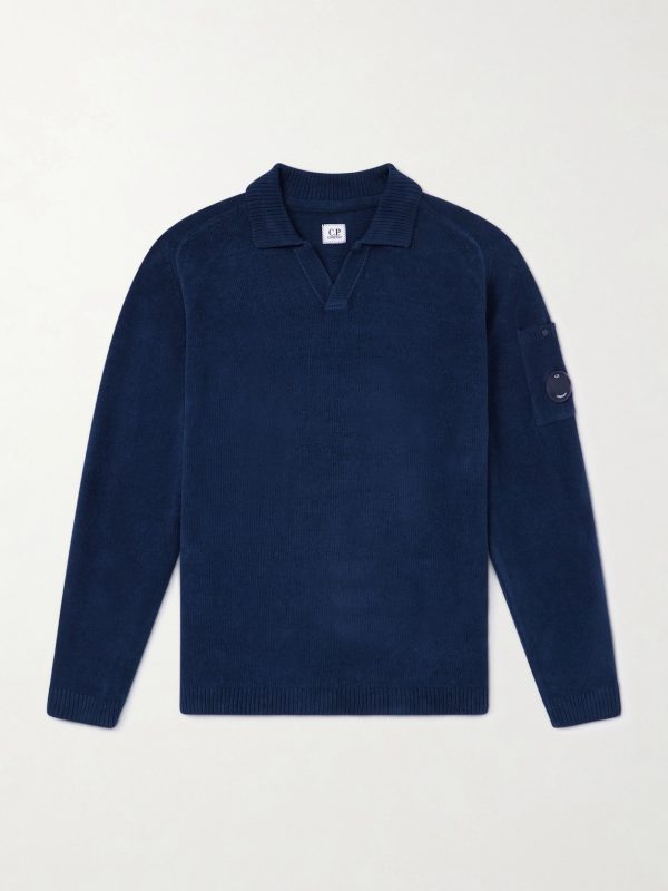 Cotton-Chenille Polo Sweater Cotton-Chenille Polo Sweater