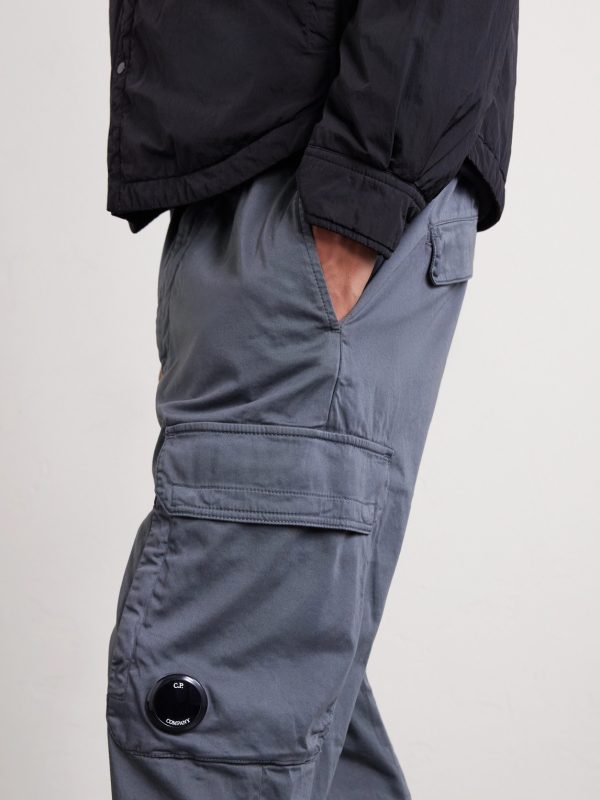 Straight-Leg Logo-Appliquéd Cotton-Blend Cargo Trousers - E1 Straight-Leg Logo-Appliquéd Cotton-Blend Cargo Trousers - E1