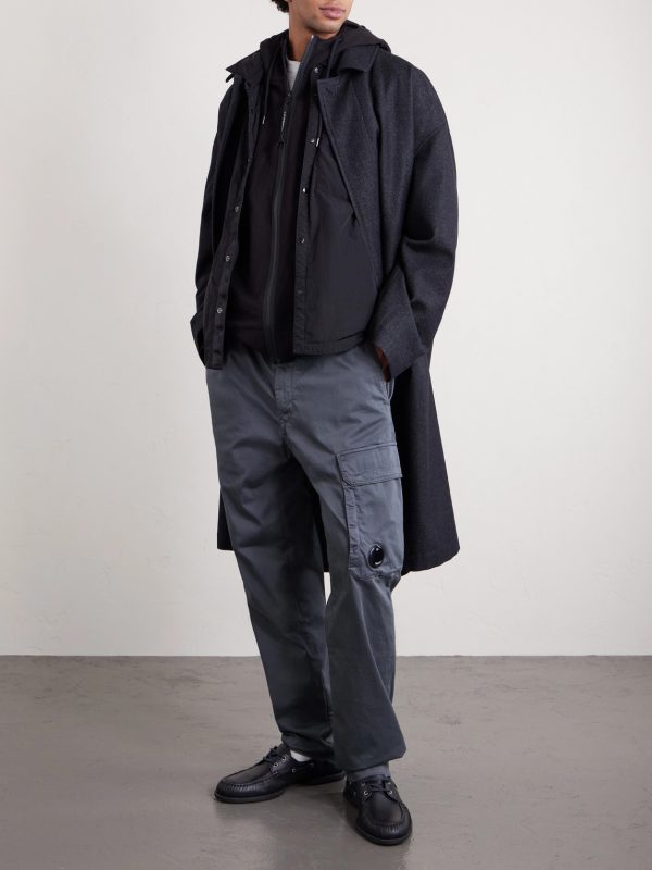 Straight-Leg Logo-Appliquéd Cotton-Blend Cargo Trousers - OU Straight-Leg Logo-Appliquéd Cotton-Blend Cargo Trousers - OU