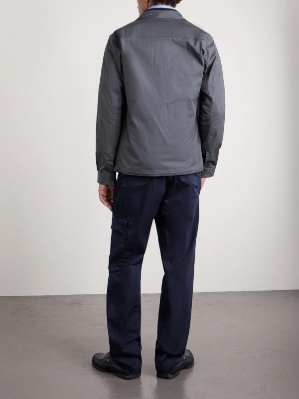 Straight-Leg Logo-Appliquéd Cotton-Blend Cargo Trousers - BK Straight-Leg Logo-Appliquéd Cotton-Blend Cargo Trousers - BK