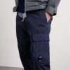 Straight-Leg Logo-Appliquéd Cotton-Blend Cargo Trousers - E1 Straight-Leg Logo-Appliquéd Cotton-Blend Cargo Trousers - E1
