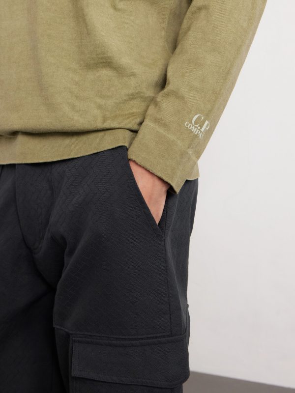 Logo-Print Garment-Dyed Cotton Sweater - CU