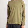 Logo-Print Garment-Dyed Cotton Sweater - FR