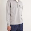 Logo-Embroidered Cotton-Fleece Half-Zip Sweatshirt - FR Logo-Embroidered Cotton-Fleece Half-Zip Sweatshirt - FR