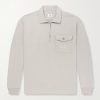 Logo-Embroidered Cotton-Fleece Half-Zip Sweatshirt Logo-Embroidered Cotton-Fleece Half-Zip Sweatshirt