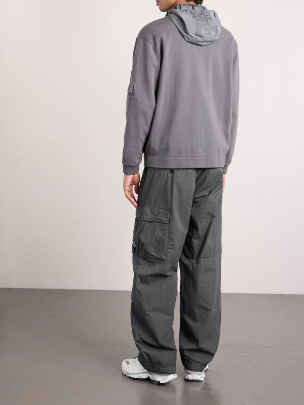 Straight-Leg Logo-Appliquéd Cotton Reps Cargo Trousers - BK Straight-Leg Logo-Appliquéd Cotton Reps Cargo Trousers - BK