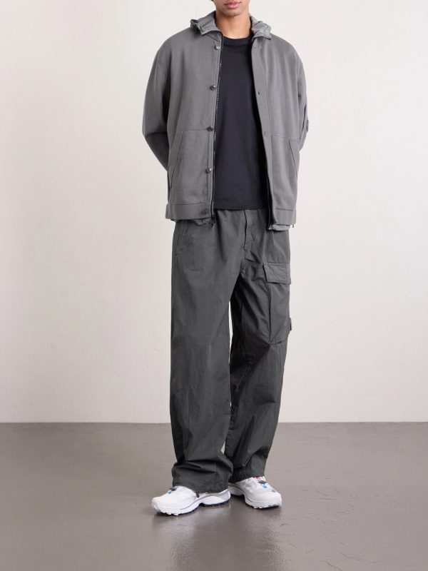 Straight-Leg Logo-Appliquéd Cotton Reps Cargo Trousers - OU Straight-Leg Logo-Appliquéd Cotton Reps Cargo Trousers - OU