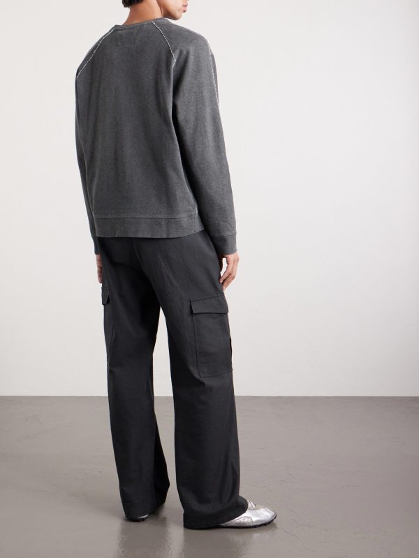 Logo-Embroidered Cotton-Jersey Sweatshirt - BK