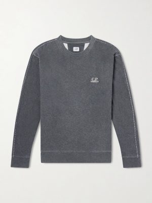 Logo-Embroidered Cotton-Jersey Sweatshirt