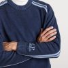 Striped Logo-Embroidered Cotton-Chenille Sweater - CU Striped Logo-Embroidered Cotton-Chenille Sweater - CU