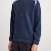 Striped Logo-Embroidered Cotton-Chenille Sweater - FR Striped Logo-Embroidered Cotton-Chenille Sweater - FR