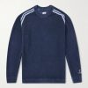 Striped Logo-Embroidered Cotton-Chenille Sweater Striped Logo-Embroidered Cotton-Chenille Sweater