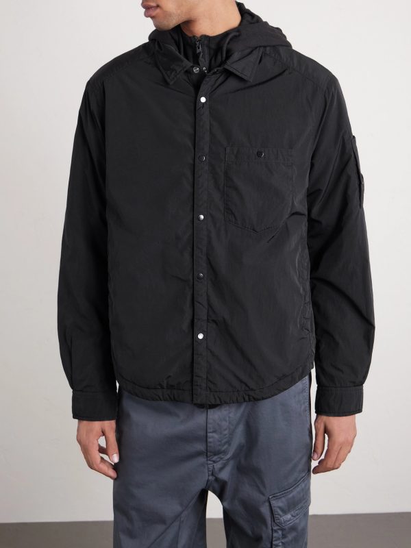 Chrome-R Logo-Appliquéd Padded Shell Overshirt - FR Chrome-R Logo-Appliquéd Padded Shell Overshirt - FR