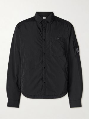 Chrome-R Logo-Appliquéd Padded Shell Overshirt Chrome-R Logo-Appliquéd Padded Shell Overshirt