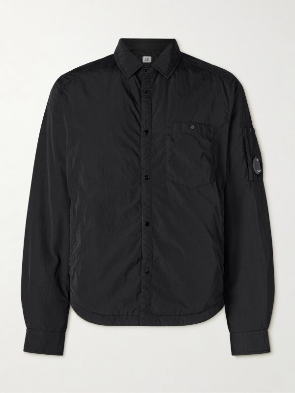 Chrome-R Logo-Appliquéd Padded Shell Overshirt Chrome-R Logo-Appliquéd Padded Shell Overshirt