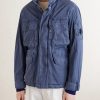 Logo-Appliquéd Garment-Dyed 50 Fili Wax Hooded Field Jacket - FR Logo-Appliquéd Garment-Dyed 50 Fili Wax Hooded Field Jacket - FR