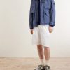Logo-Appliquéd Garment-Dyed 50 Fili Wax Hooded Field Jacket - OU Logo-Appliquéd Garment-Dyed 50 Fili Wax Hooded Field Jacket - OU