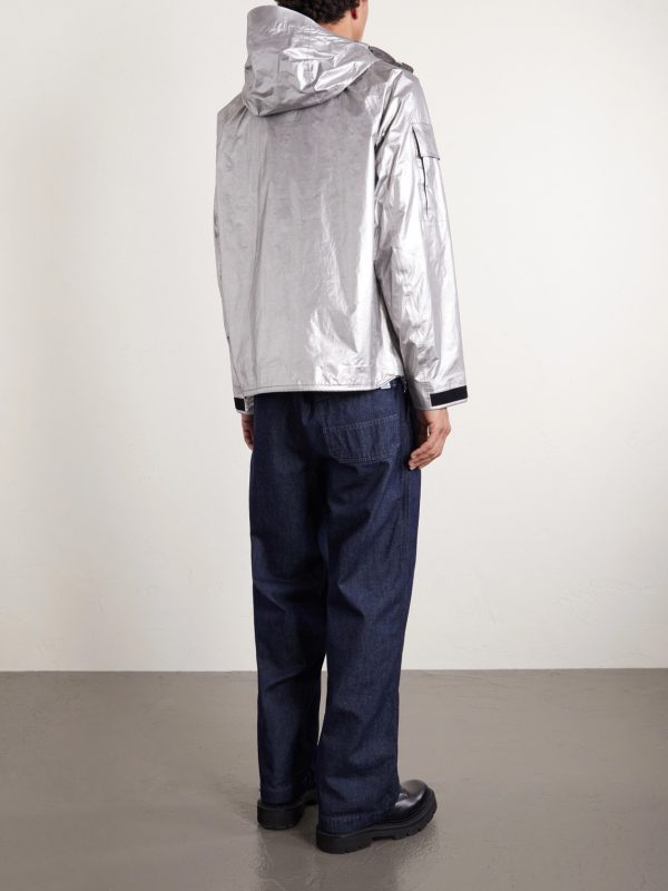 Metropolis Metallic Shell Hooded Jacket - BK