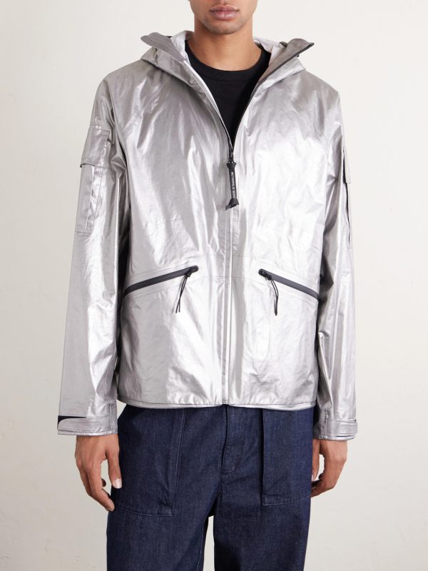 Metropolis Metallic Shell Hooded Jacket - FR