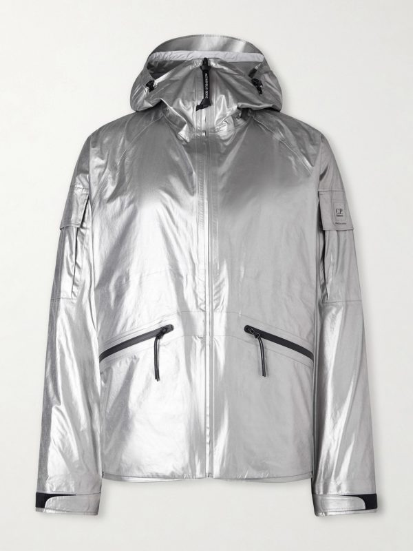Metropolis Metallic Shell Hooded Jacket