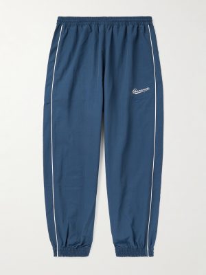 Bad Boy Tapered Logo-Embroidered Piped Shell Trackpants