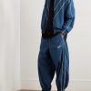 Bad Boy Tapered Logo-Embroidered Piped Shell Trackpants - OU