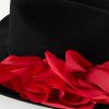 Appliquéd Wool-Felt Fedora - CU Appliquéd Wool-Felt Fedora - CU