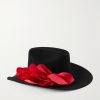 Appliquéd Wool-Felt Fedora Appliquéd Wool-Felt Fedora
