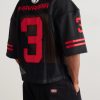 Willy Football Appliquéd Mesh T-Shirt - BK Willy Football Appliquéd Mesh T-Shirt - BK
