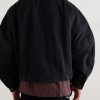 Stockton Cropped Logo-Detailed Distressed Denim Jacket - BK